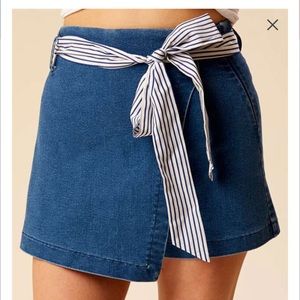 Altar’d State Belted Denim Skort